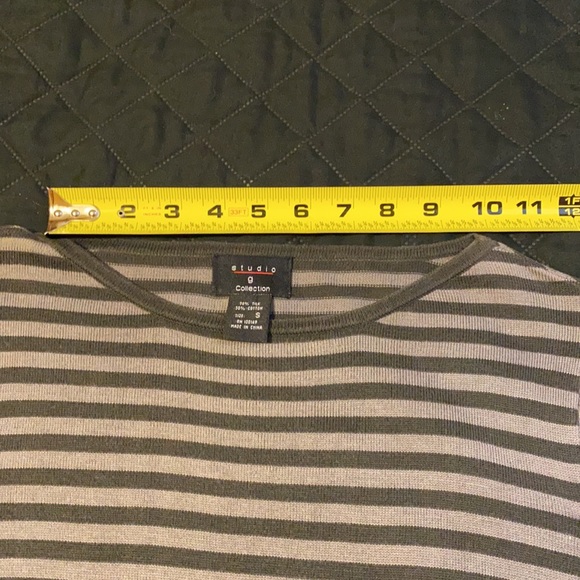 Studio G collection shirt, small, color light gray with dark gray stripes - Picture 3 of 15